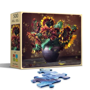 Tranh Ghép Hình 500 Mảnh Hoa Hướng Dương (40x50cm)